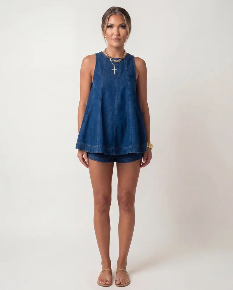 The Effortless Swing Tank & Shorts Set
