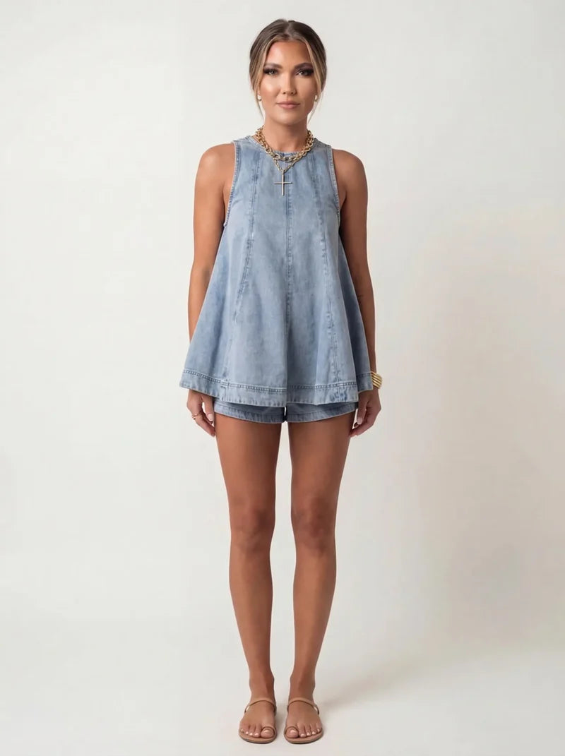 The Effortless Swing Tank & Shorts Set
