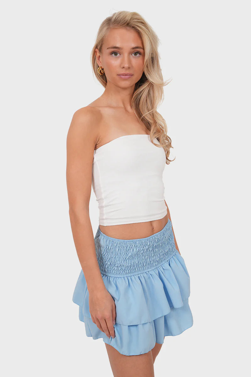The Playful Ruffle Mini Skirt Set