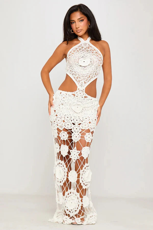 The Seraphina Crochet Maxi Dress