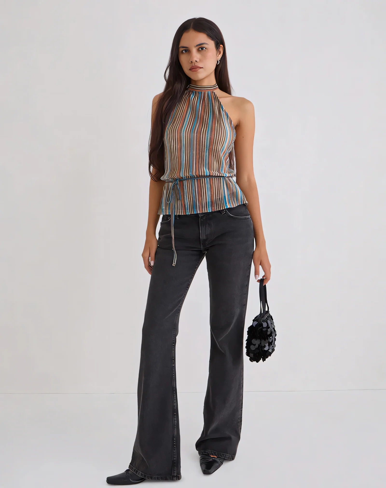 Halter Tie-Waist Top