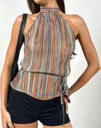 Halter Tie-Waist Top