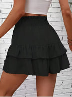 The Playful Ruffle Mini Skirt Set