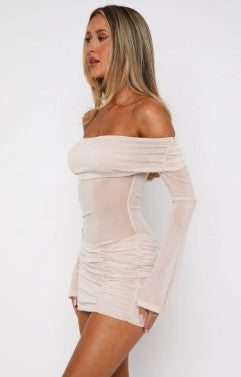 The Selene Off-Shoulder Mini Dress