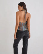 Halter Tie-Waist Top