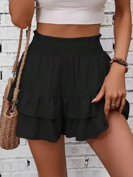 The Playful Ruffle Mini Skirt Set