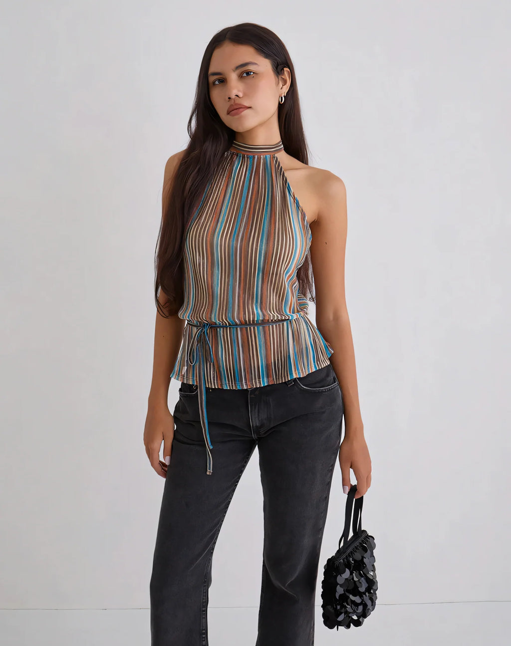 Halter Tie-Waist Top