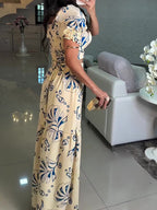 The Amara Puff-Sleeve Two-Piece Set