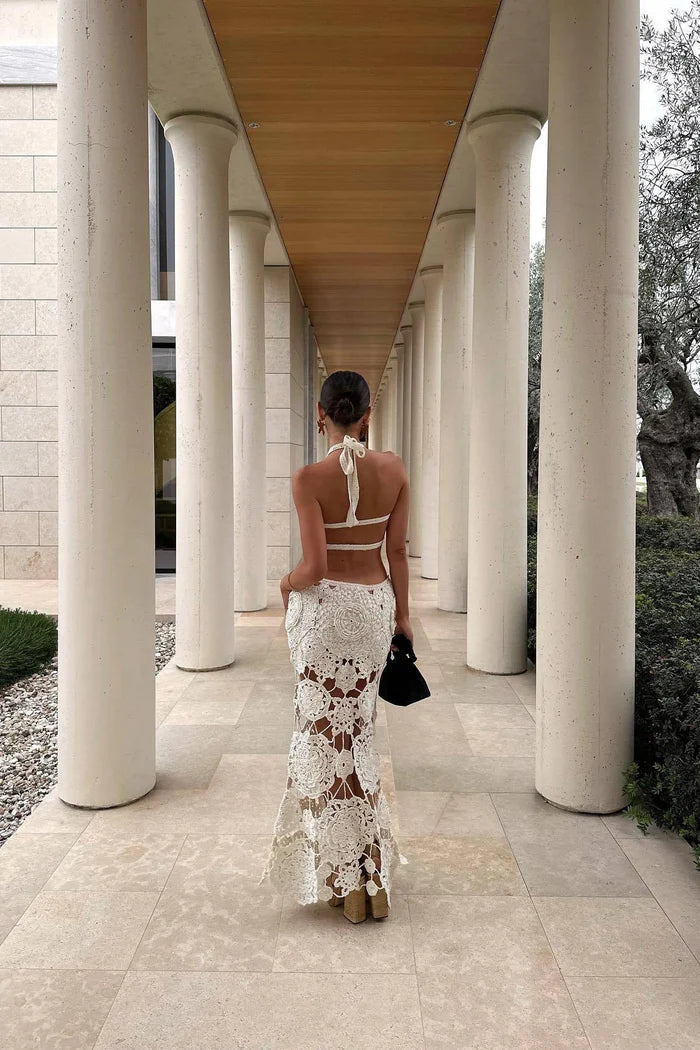 The Seraphina Crochet Maxi Dress